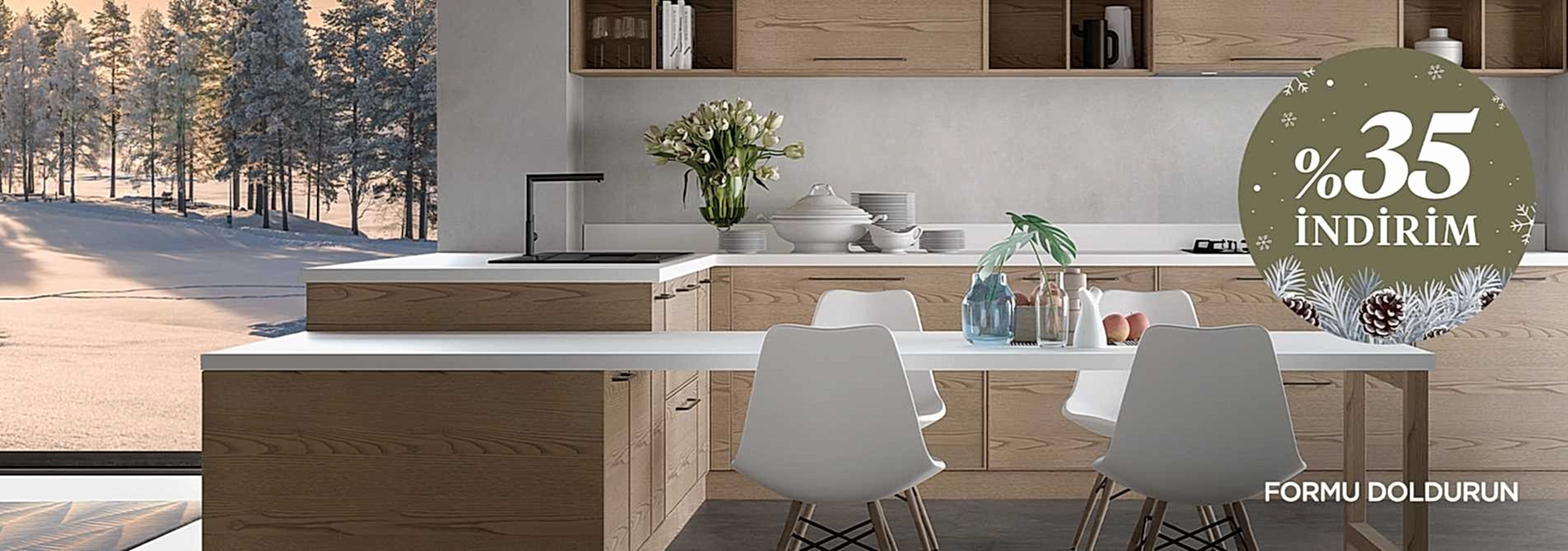 Yeni Yıla Özel %35 İndirim Fırsatıyla Hayalinizdeki Mutfağa Kavuşmanın Tam Zamanı!